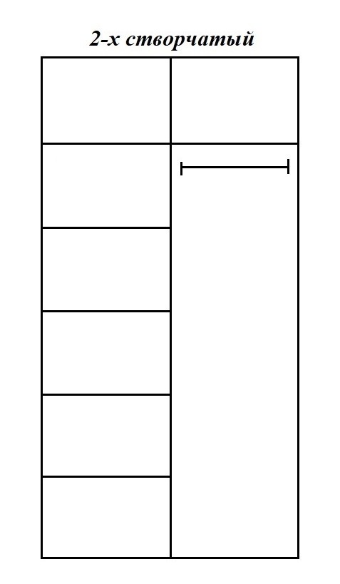 Шкаф Глория 2-х створчатый Шкаф Глория 2-х створчатый